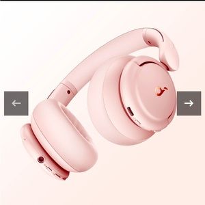 Soundcore Noice Canceling headphones in pink
